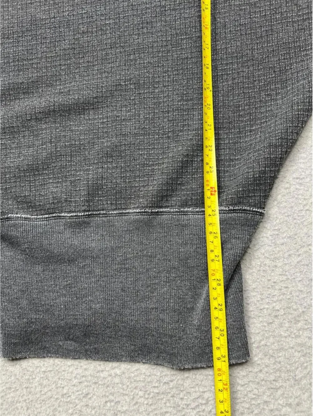 Free People Willow Thermal Sweater Womens Size S Gray Dolman Sleeves Oversized